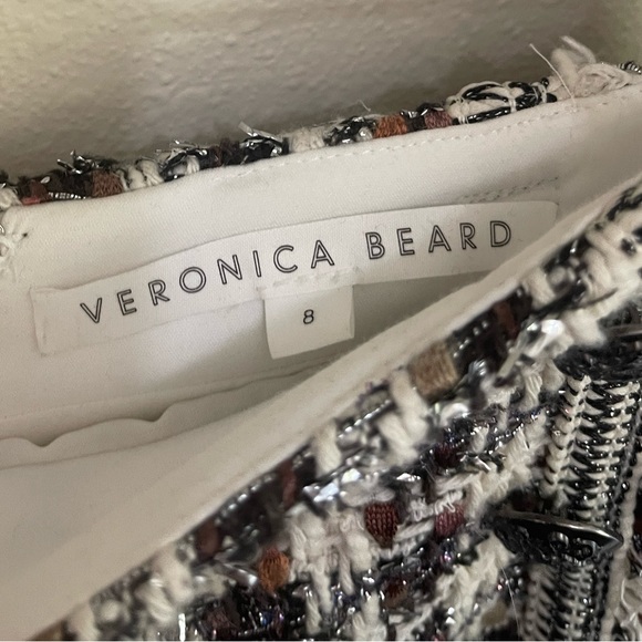 VERONICA BEARD STARCK HOUNDSTOOTH TWEED MINI SKIRT - Picture 8 of 11